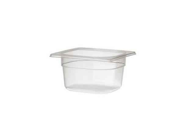 Polypropylen gastrobakk GN1/6-100 1,6ltr Kantine egnet til oppbevaring